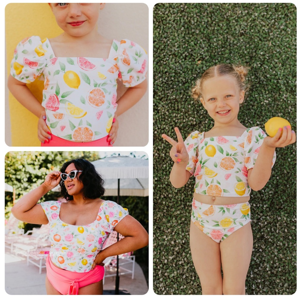 Mama & Mini Citrus Tankini Set - Toddler